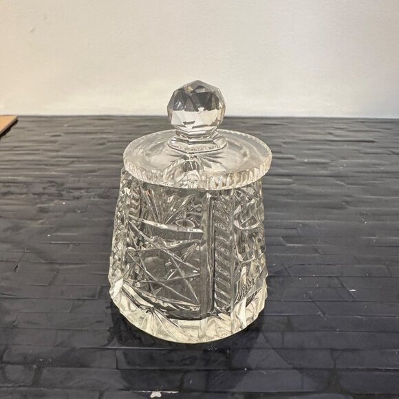 Vintage Condiment Jar ABP American Brilliant Period Cut Glass Crystal - Picture 2 of 6